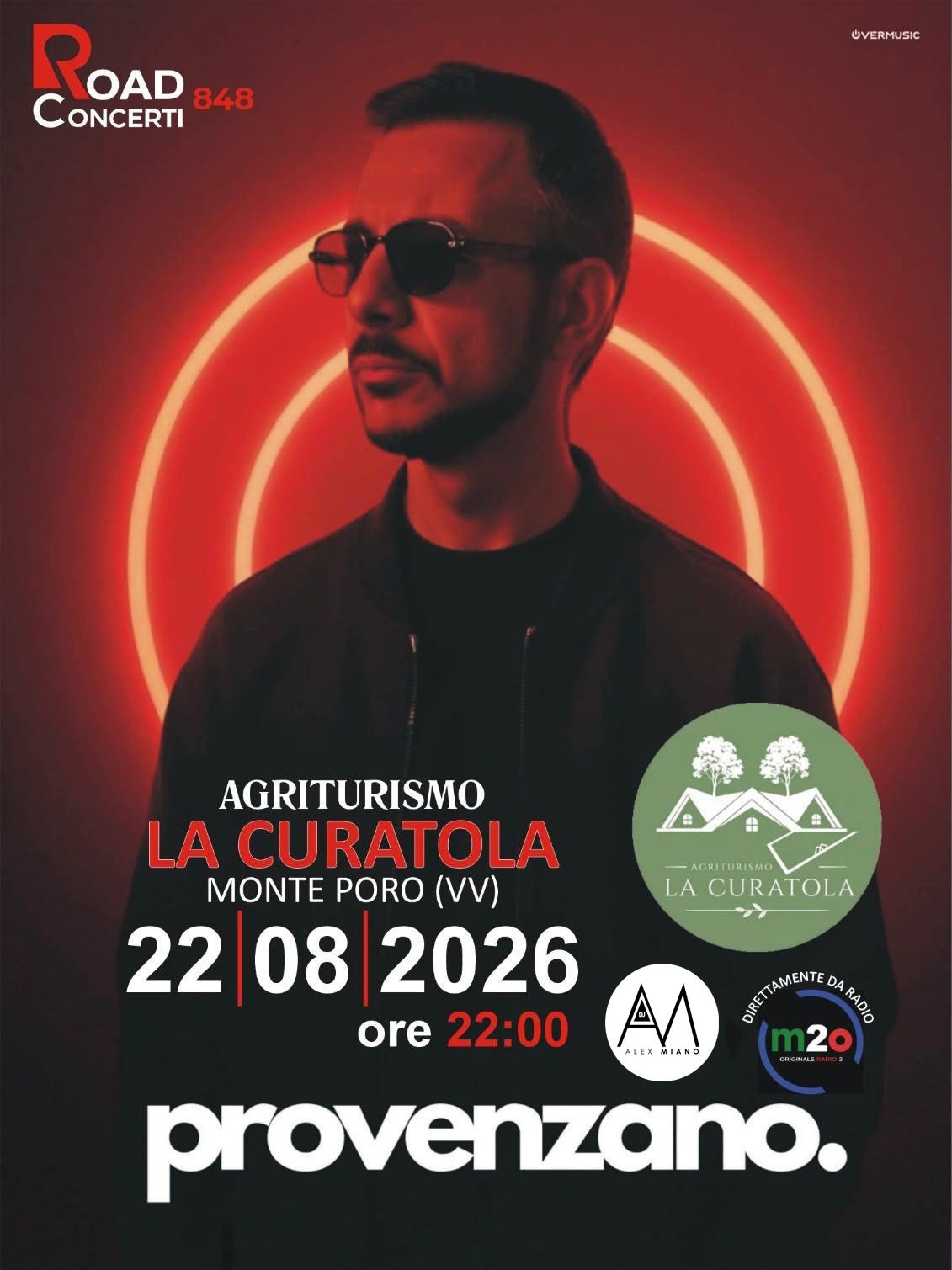Locandina Provenzano - Agriturismo la Curatola - Road Concert 848